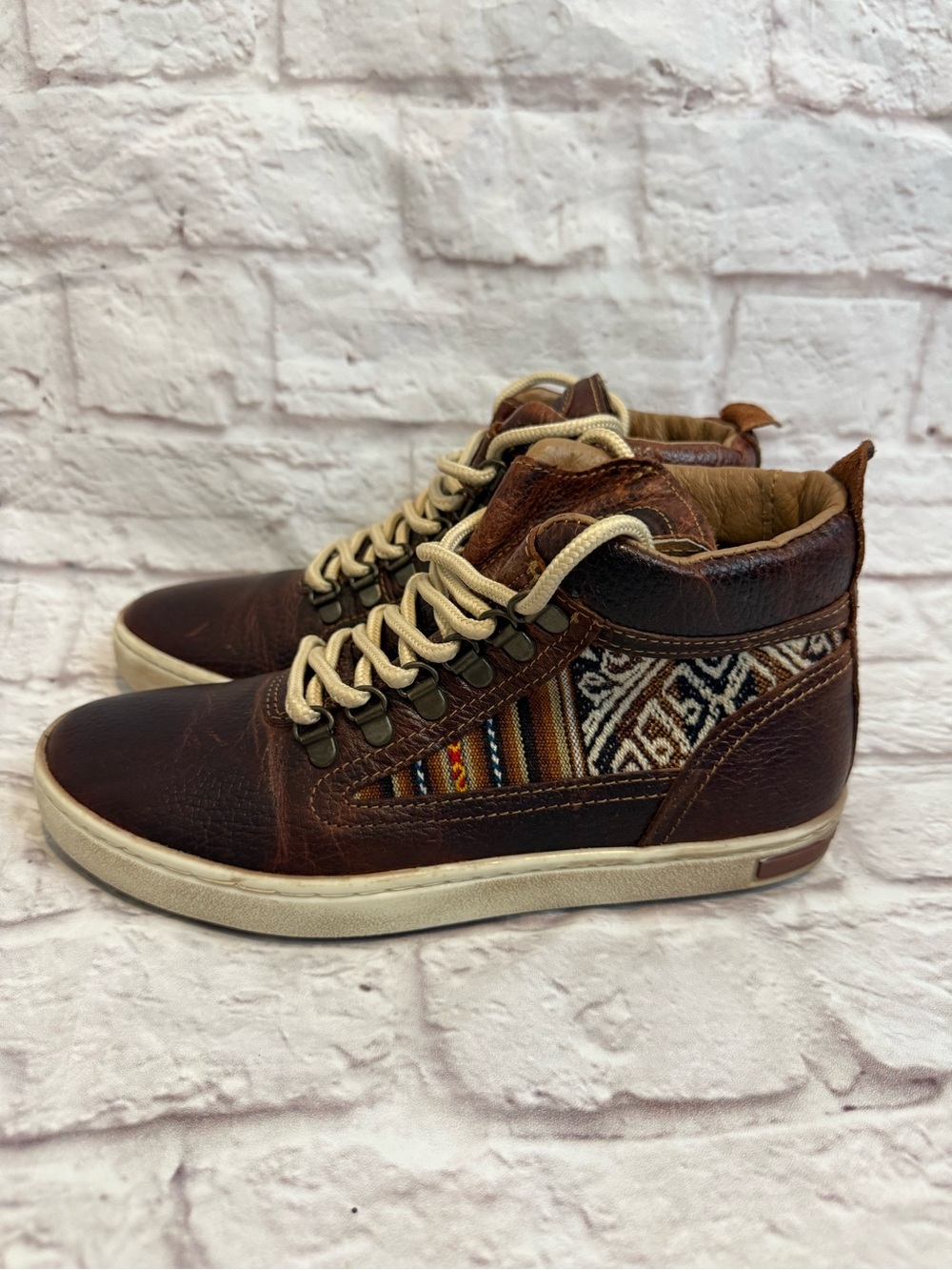 Inkkas Brown Leather Camping Boots Womens 7